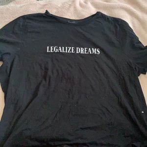 “Legalize Dreams” black tee!🌺✨